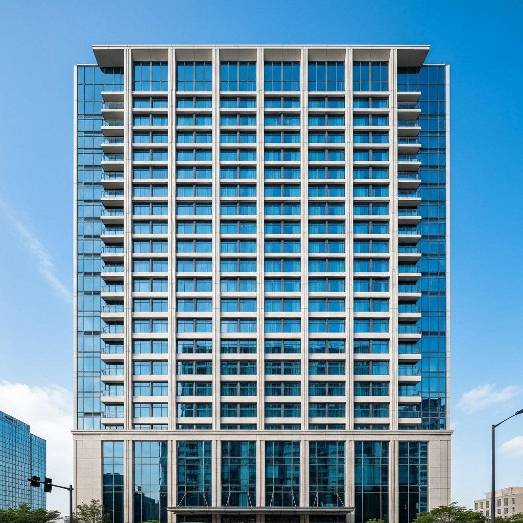 Large hotel building exterior