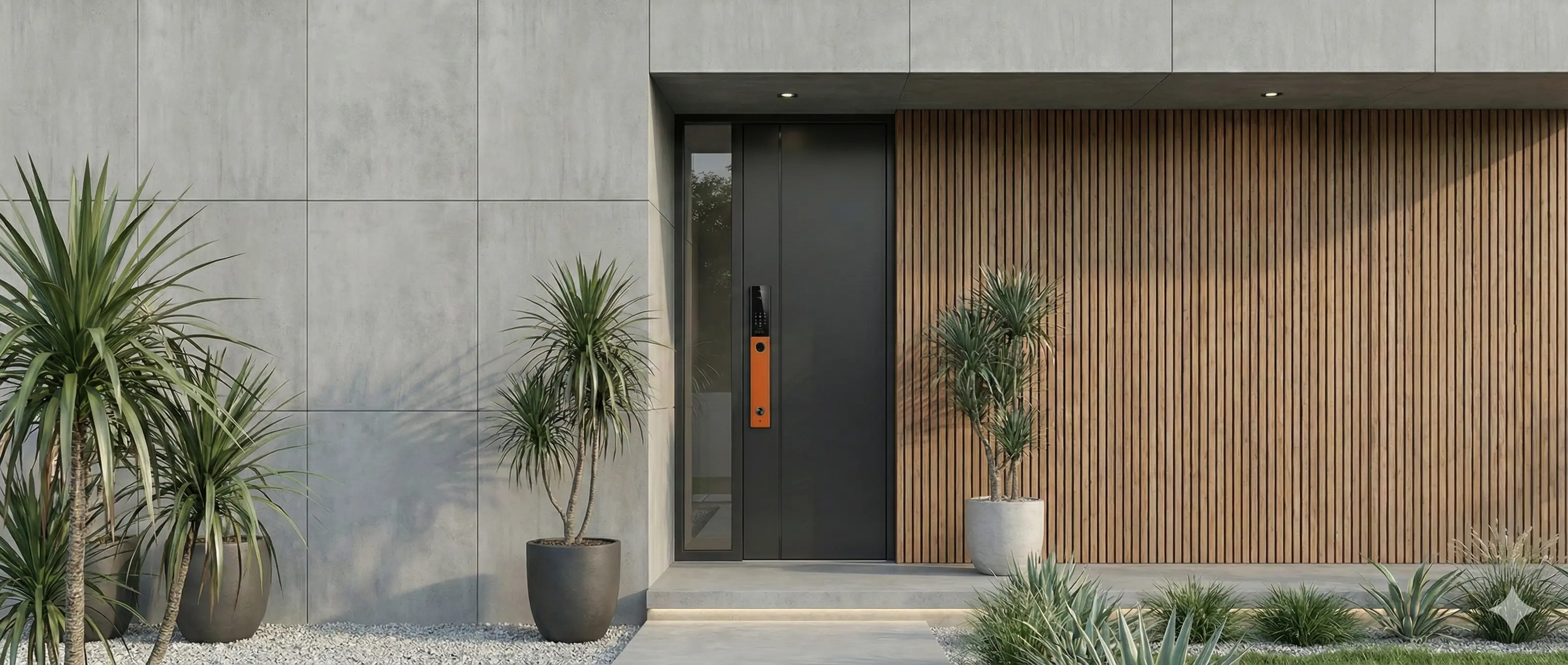 Γυναίκα ξεκλειδώνει πόρτα με smartphone